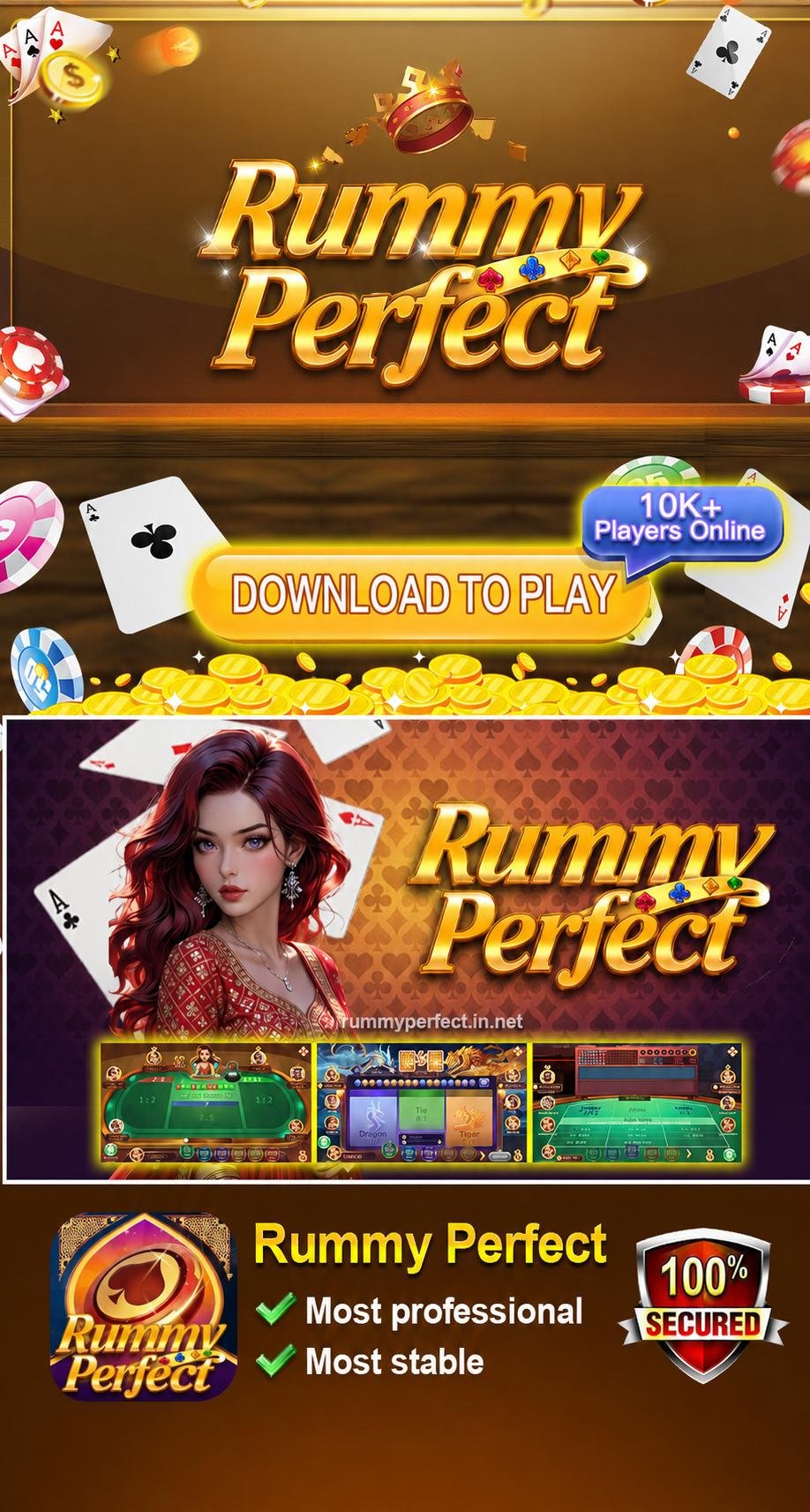 Rummy Perfect game download page, click to download now.